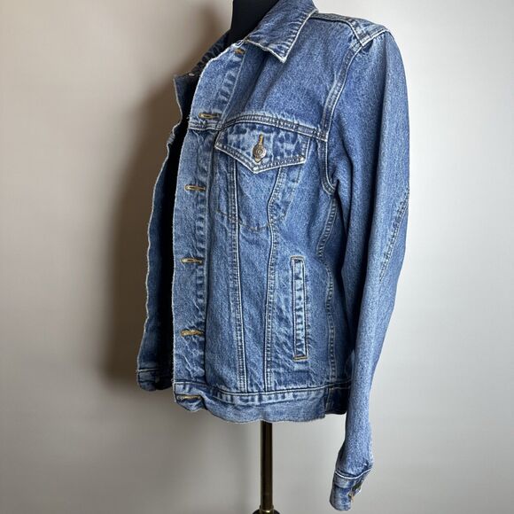 Vintage Monte Carlo Polo & Jockey Club Size Medium Mens Blue Jean Jacket - Picture 8 of 10